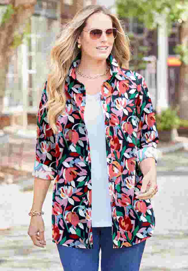 Liz&Me® Buttonfront Shirt image number 0