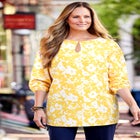 Liz&Me&reg; Keyhole Top image number null