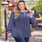 Liz&Me&reg; Keyhole Top image number null