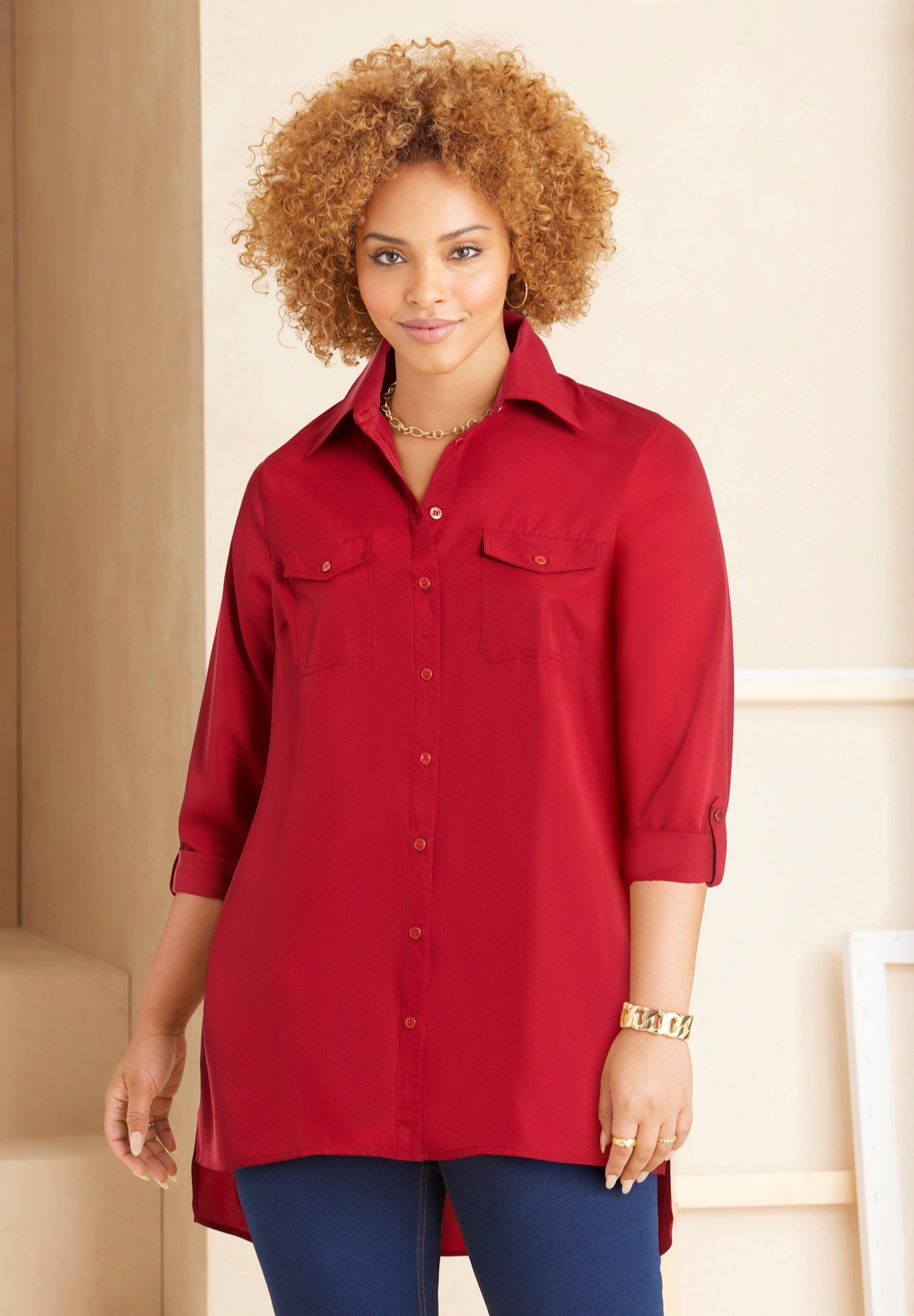 Liz&Me® Camp Shirt image number 0