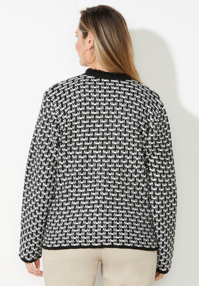 Liz&Me® Tweed Button Cardigan image number 1