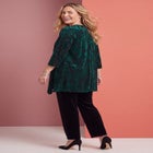 AnyWear Velvet Burnout Cascade Cardigan image number 1