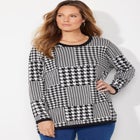 Liz&Me® Patterned Pullover Sweater image number null