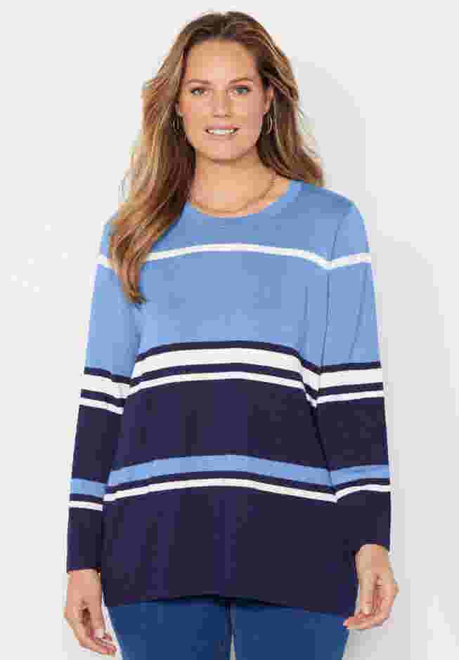 Liz&Me® Patterned Pullover Sweater image number 0
