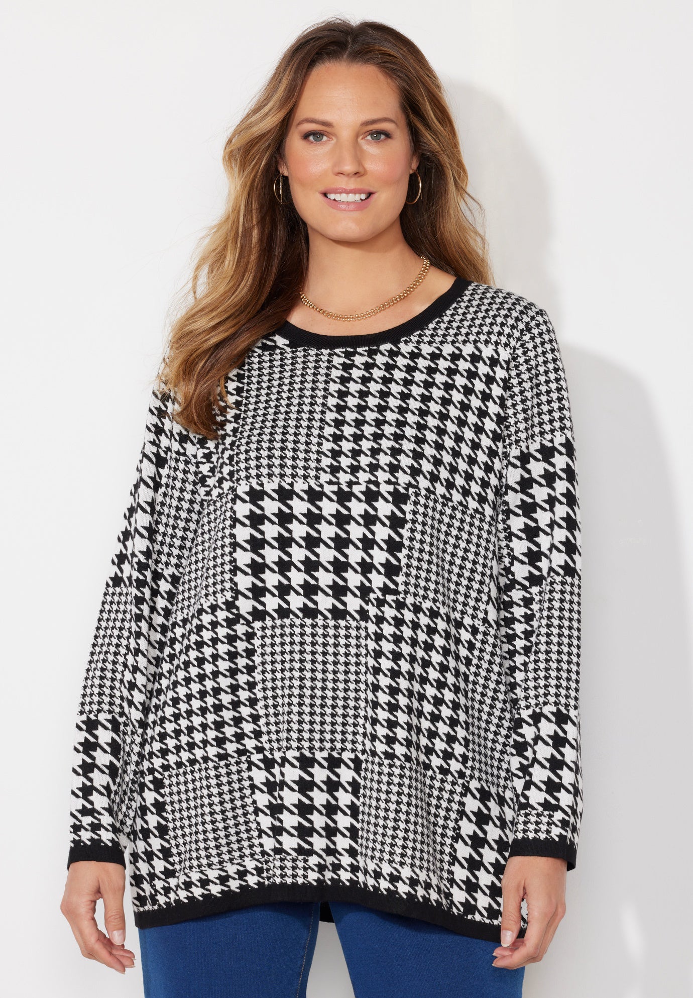 Liz&Me® Patterned Pullover Sweater image number 0