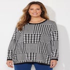 Liz&Me® Patterned Pullover Sweater image number null