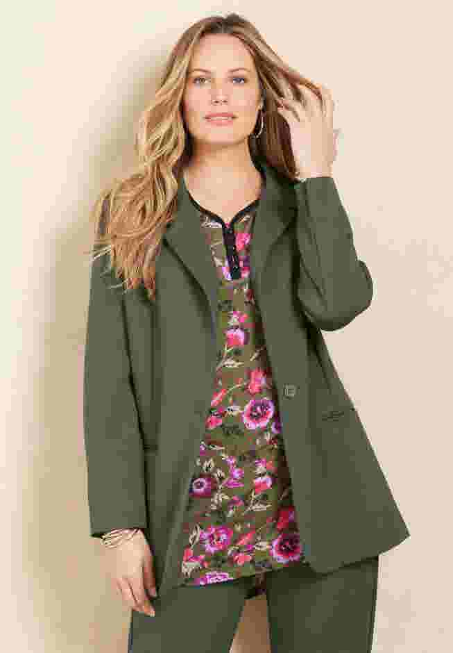 Liz&Me® Ponte Knit Blazer image number 0