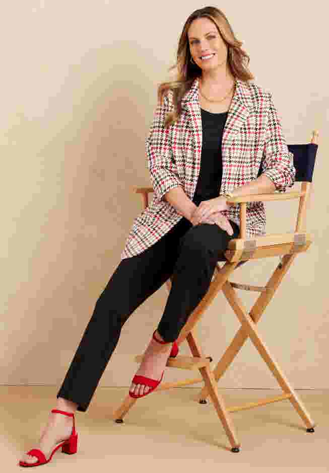 Liz&Me® Ponte Knit Blazer image number 0