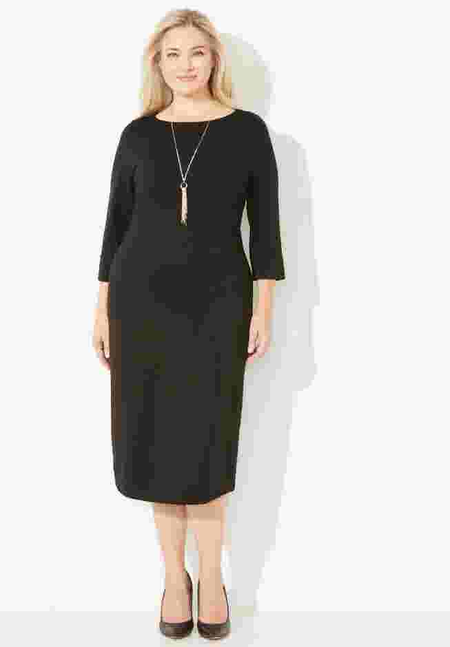 Liz&Me® Ponte Knit Dress image number 0