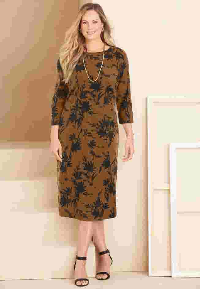 Liz&Me® Ponte Knit Dress image number 0