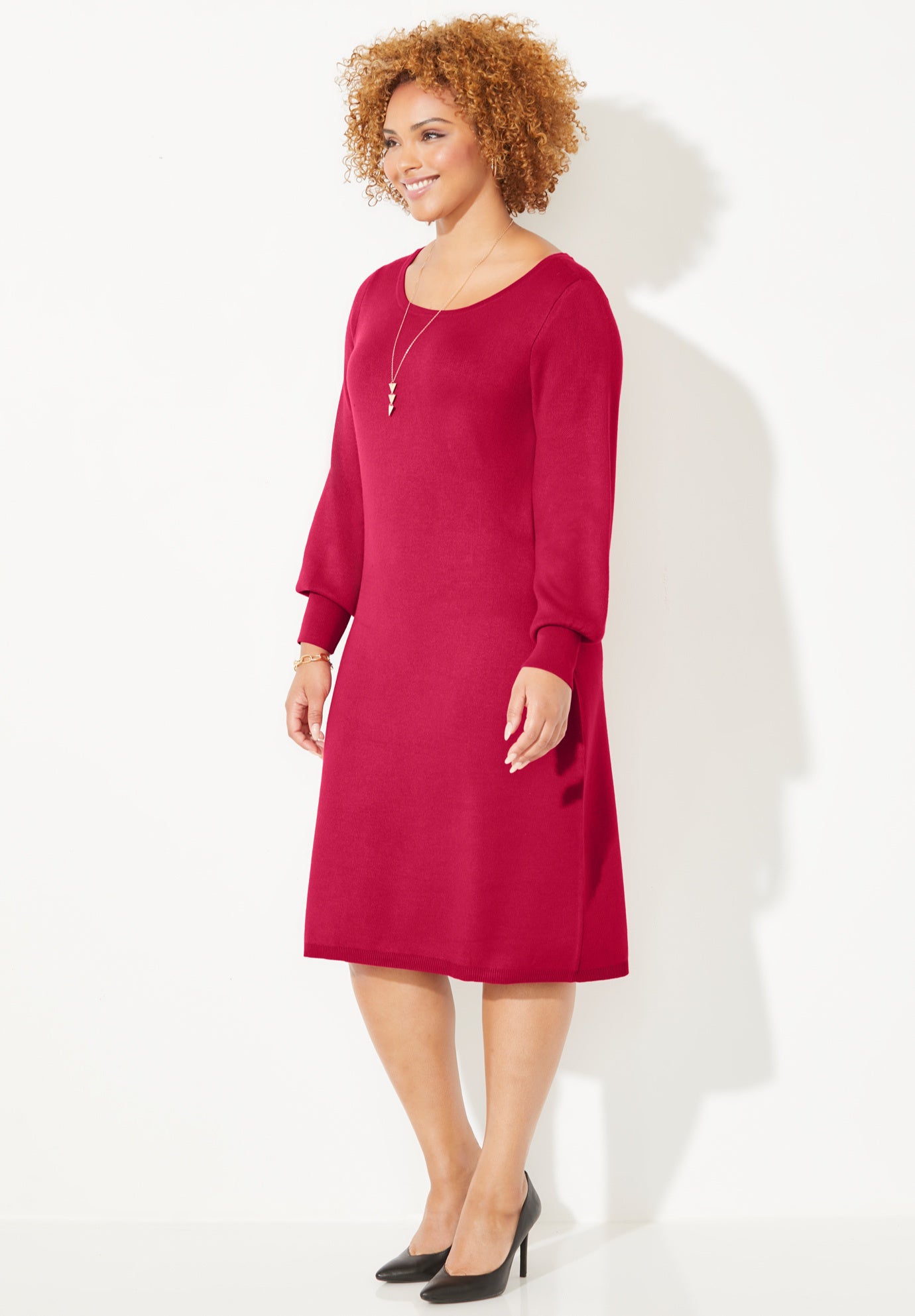 Liz&Me® Boatneck Sweater Dress image number 2