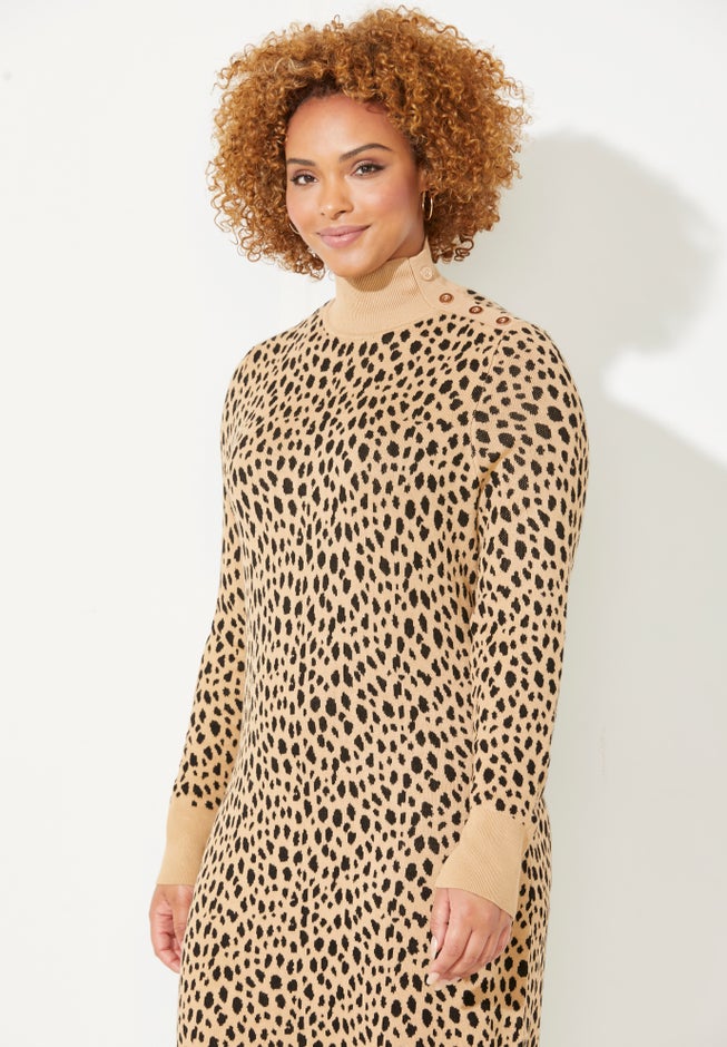 Liz&Me® Mockneck Sweater Dress image number 3