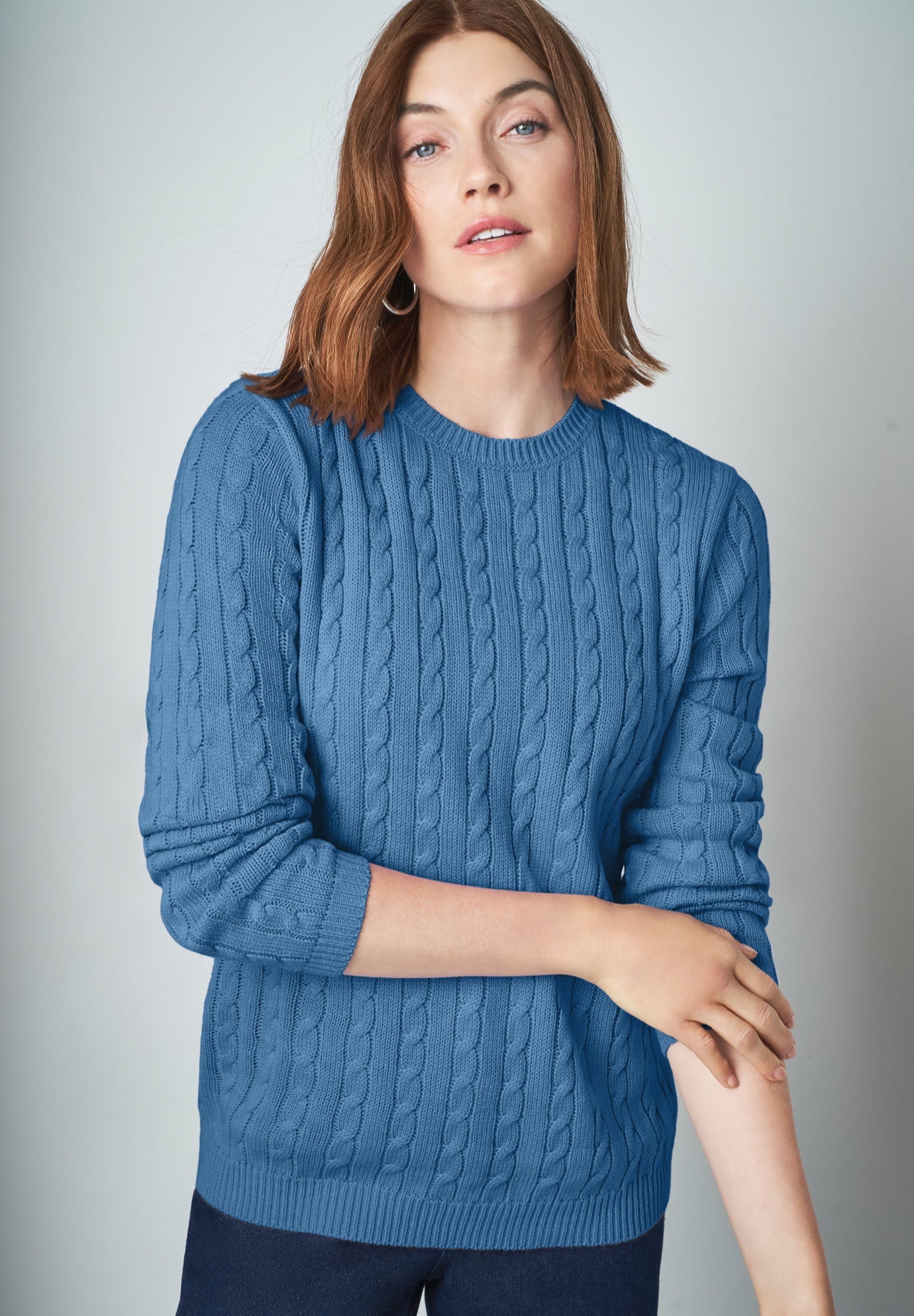 Cable Crewneck Sweater image number 0