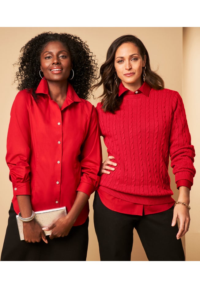 Cable Crewneck Sweater image number 4