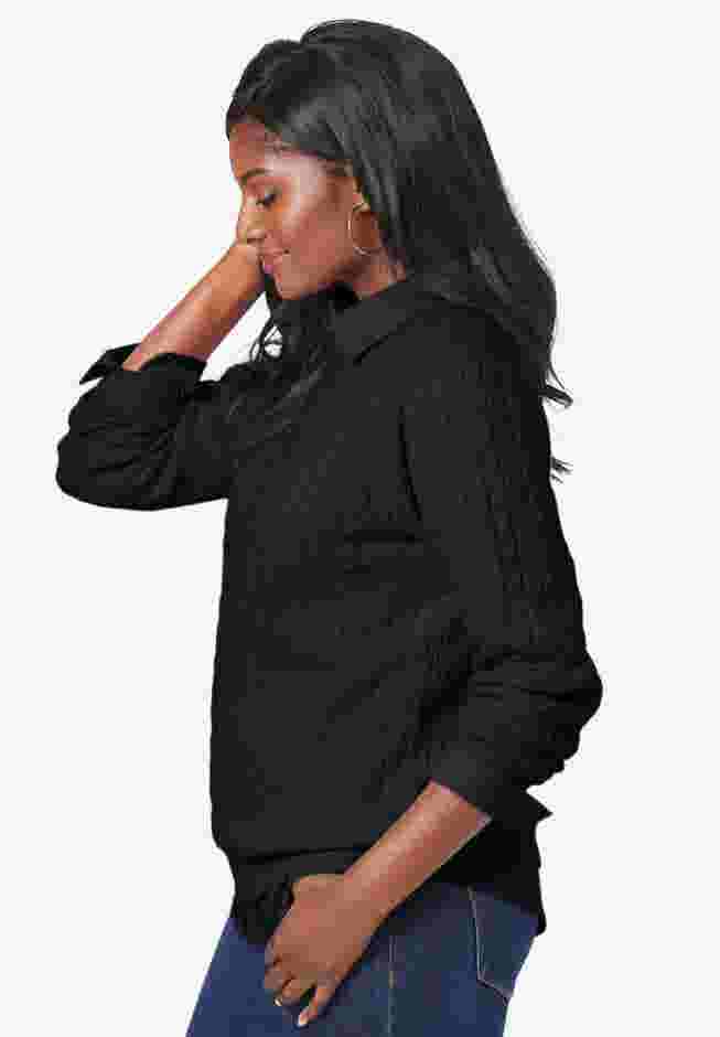 Cable Crewneck Sweater image number 2
