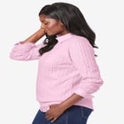 Cable Crewneck Sweater image number null