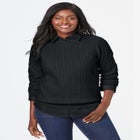 Cable Crewneck Sweater image number null