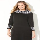 Cowl Neck Sweater Dress image number null