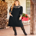 Cowl Neck Sweater Dress image number null