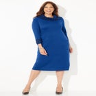 Cowl Neck Sweater Dress image number null