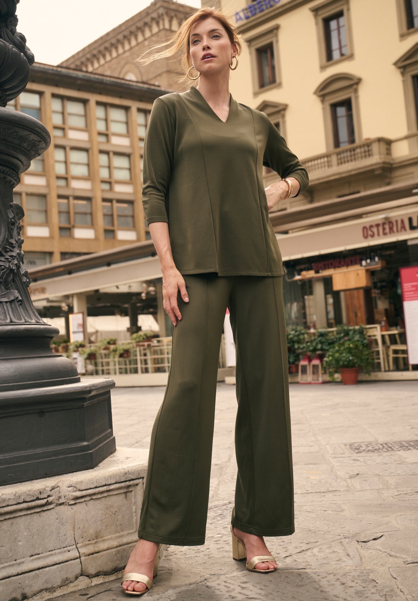 Perfect Ease A-Line Collared Top image number 0