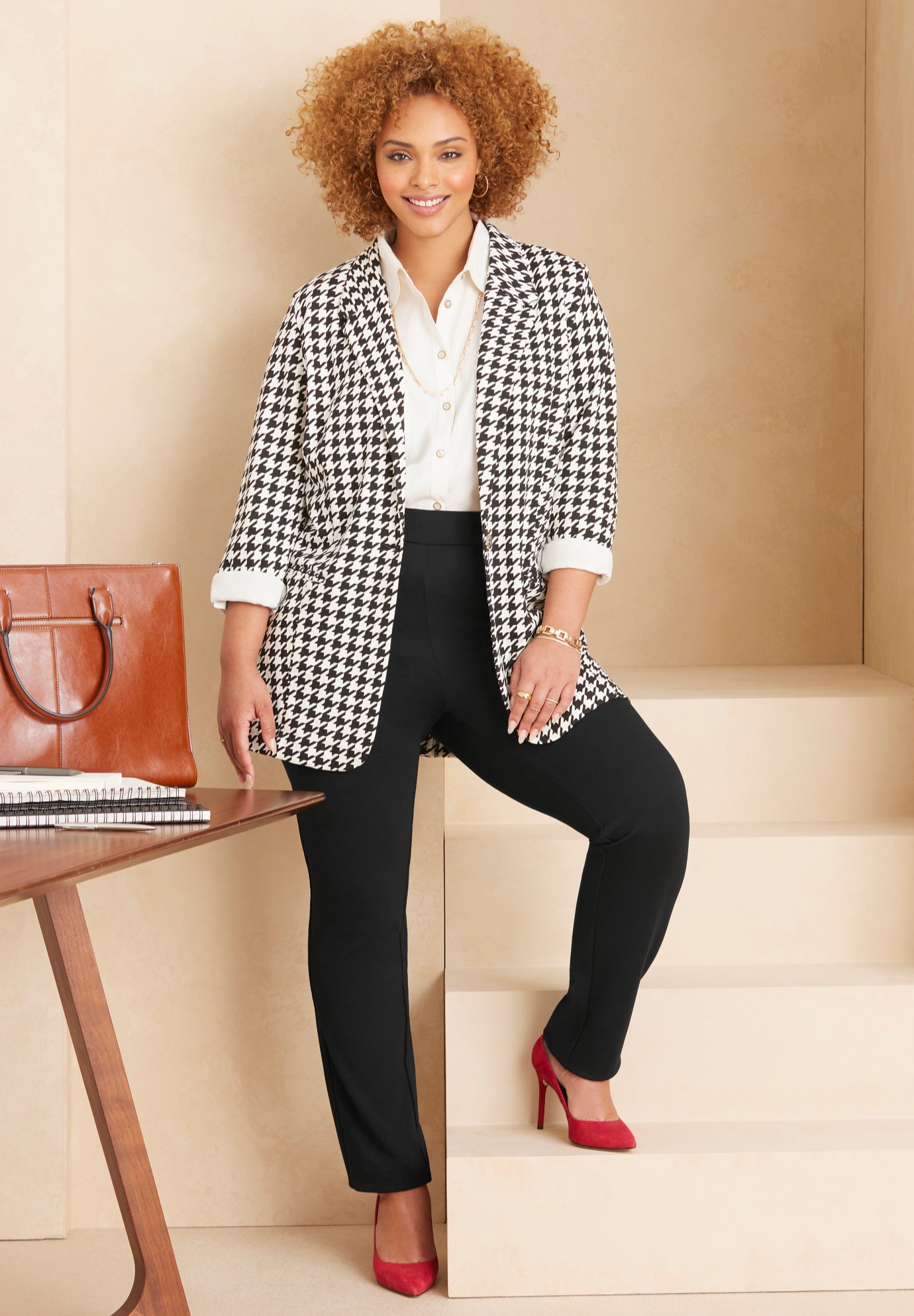 Liz&Me® Slim Leg Ponte Knit Pant image number 5