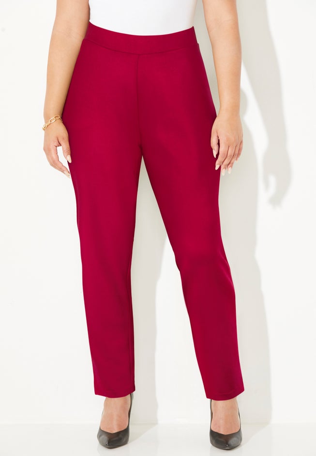 Liz&Me® Slim Leg Ponte Knit Pant image number 0