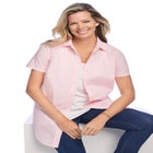 Perfect Short-Sleeve Collared Button Down Shirt image number null