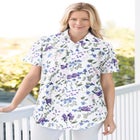 Perfect Short-Sleeve Collared Button Down Shirt image number null