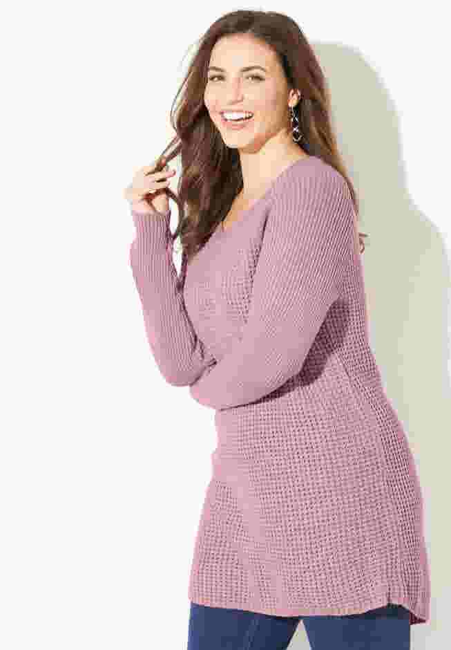Daydream Waffle Knit Pullover image number 2