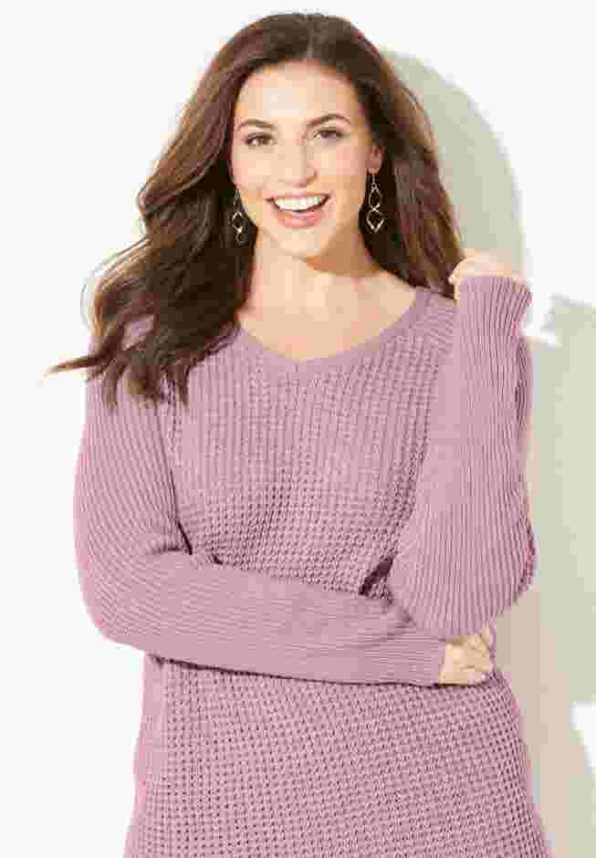 Daydream Waffle Knit Pullover image number 3