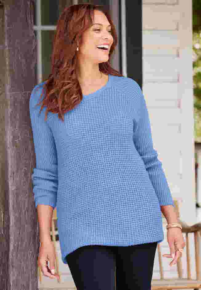 Daydream Waffle Knit Pullover image number 0