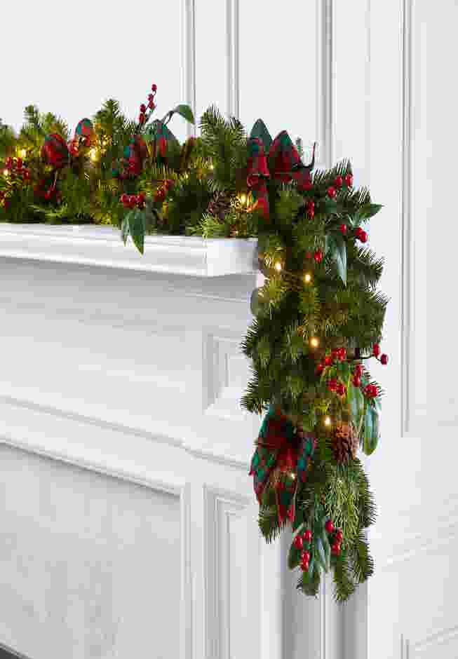 6' Pre-Lit Celeste Garland image number 0