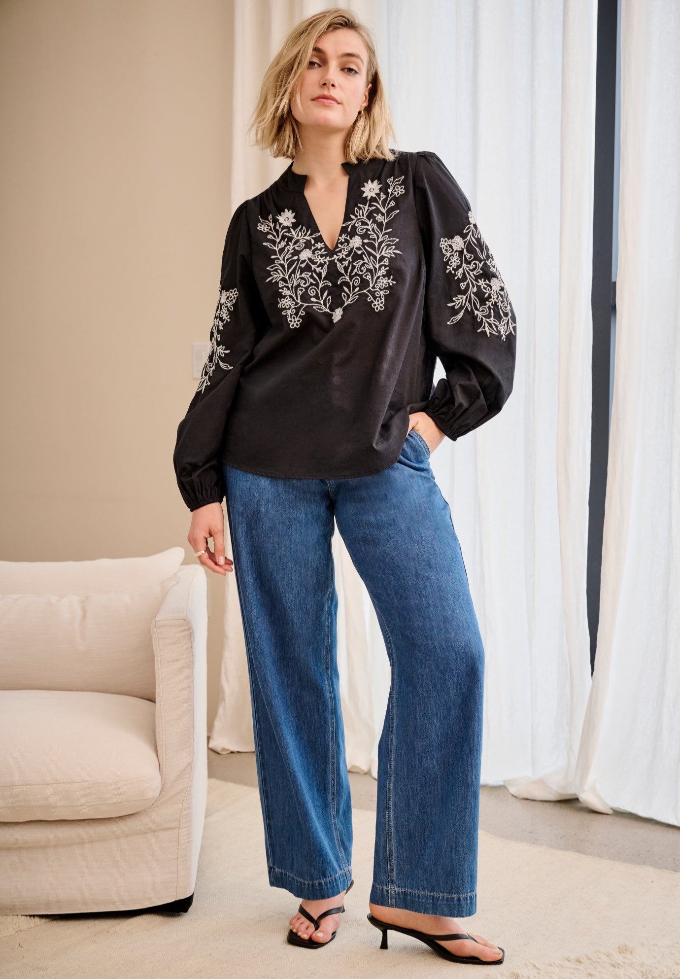 Back Elastic Trouser Jean image number 0