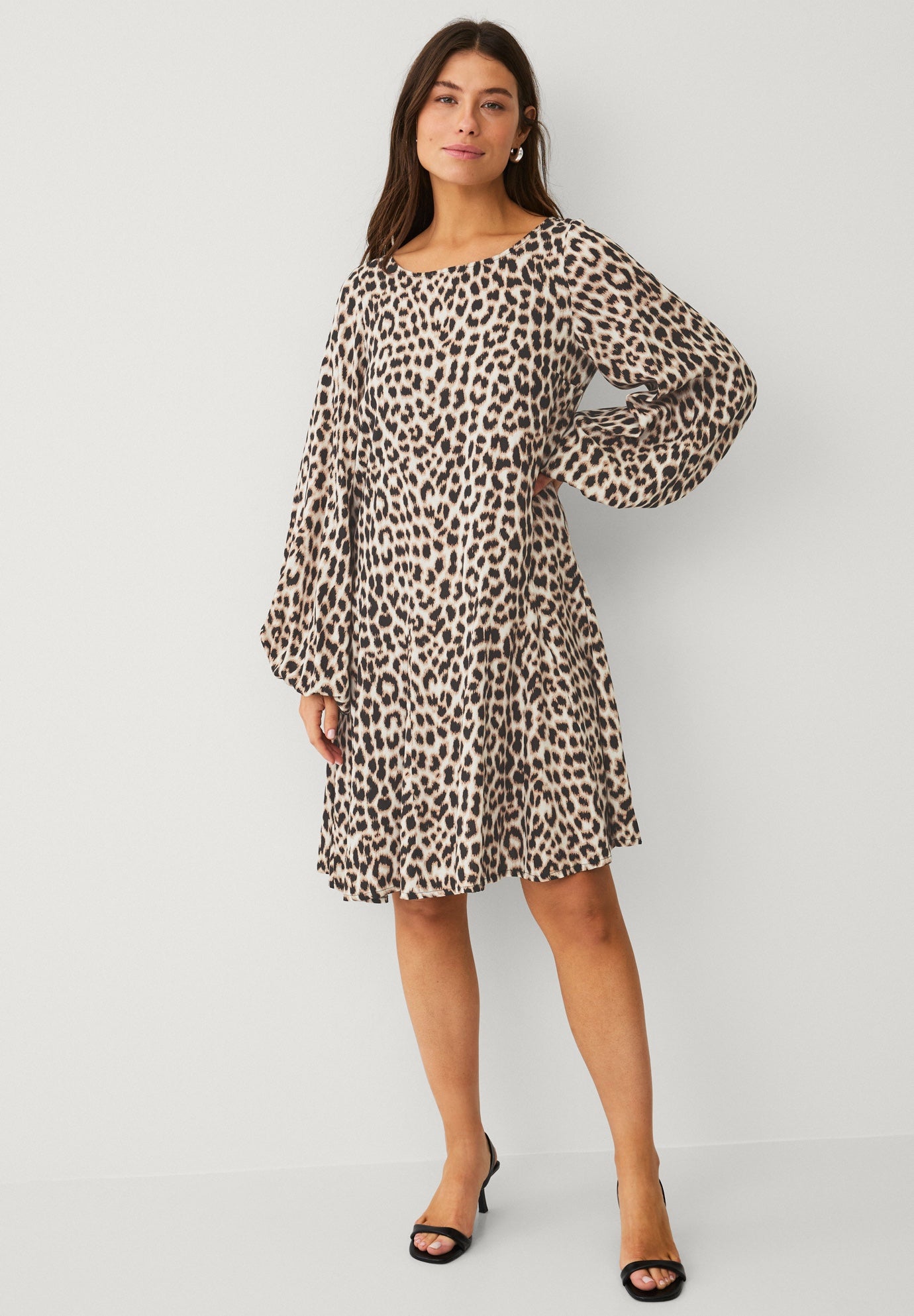 Boat Neck Godet Dress image number 0