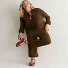 Ruffle Detail Sweater Pant image number null