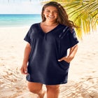 French Terry Lightweight Cover Up Tunic image number null