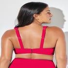 Bra Sized Drape Front Underwire Bikini Top image number null