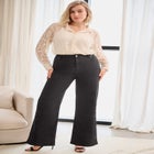Stretch High-waist Wide Leg Jeans image number null
