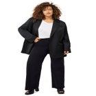 Mid-Rise 5-Pocket Wide-Leg Stretch Jeans image number null