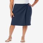 Side Knot Crepe Skirt image number null