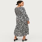 Smocked Bodice Tiered Midi Dress image number null