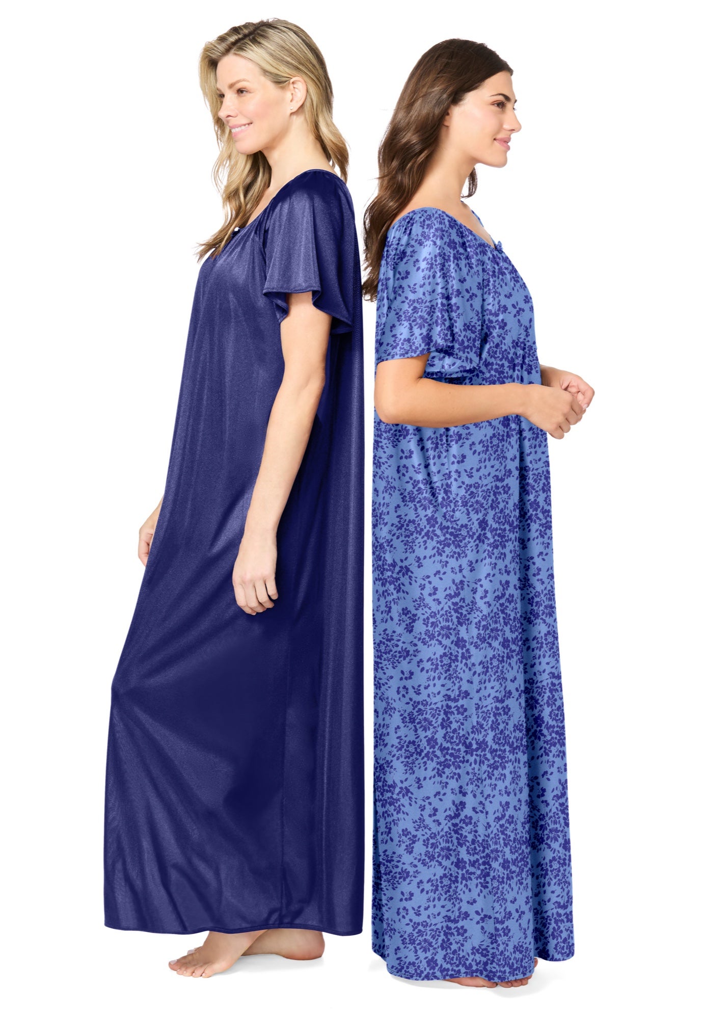 2-Pack Long Silky Gown image number 2