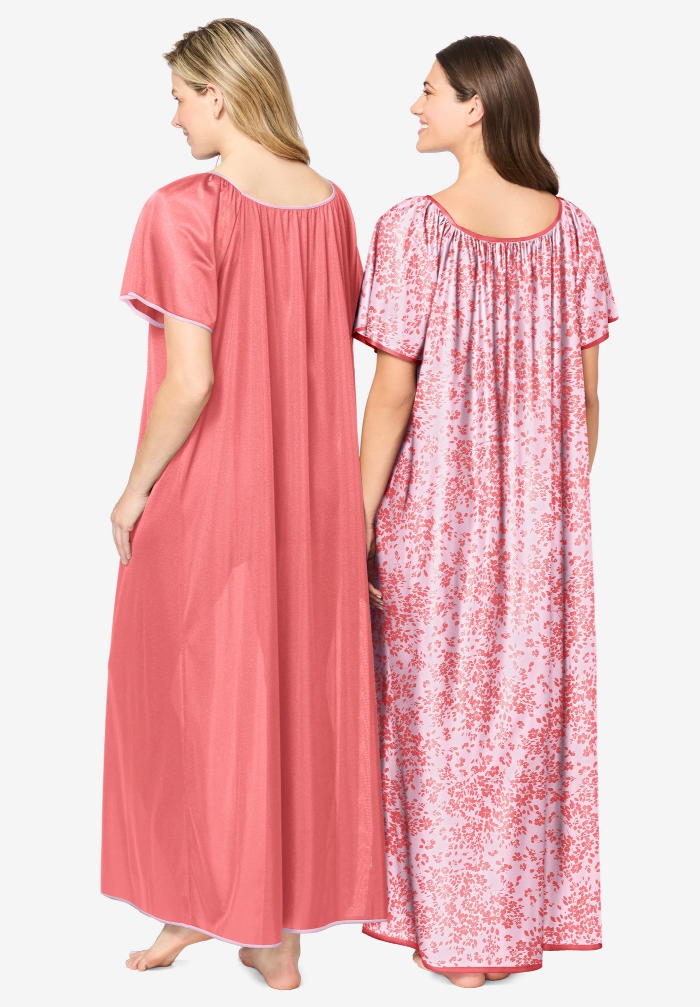 2-Pack Long Silky Gown image number 1