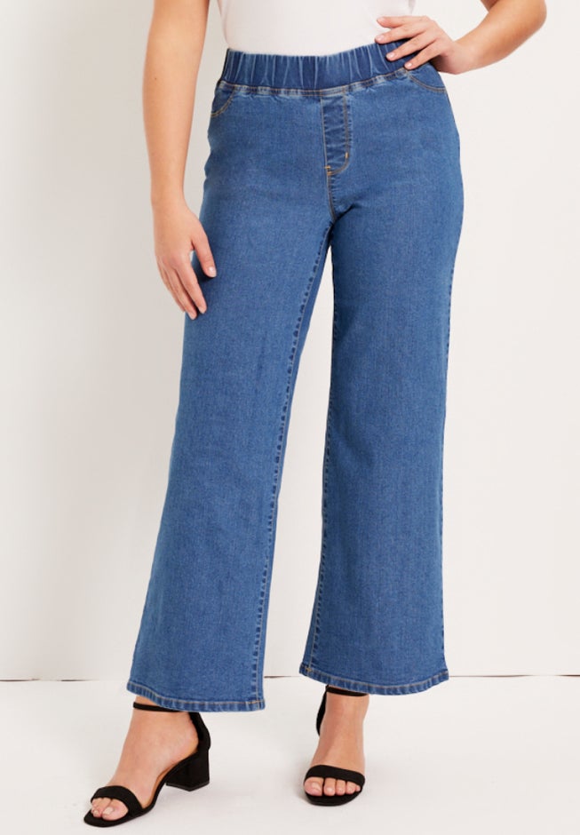 Contour Denim Wide-Leg Jean image number 0