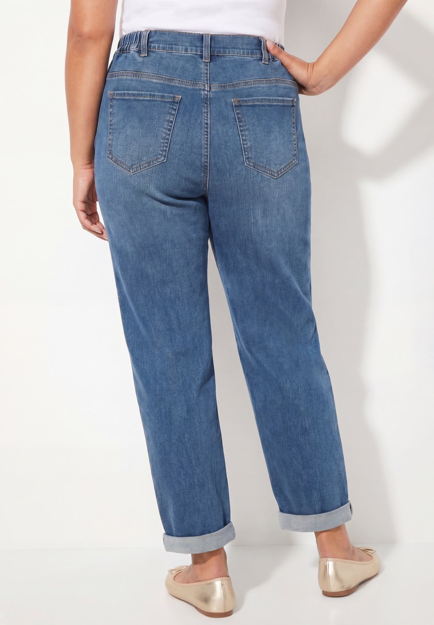 Right Fit&reg; Curvy Roll Cuff Jean image number 1