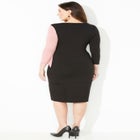 Curvy Collection Colorblock Wrap Top image number null