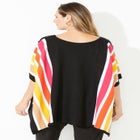 Liz&Me&reg; Rib Striped Poncho image number null