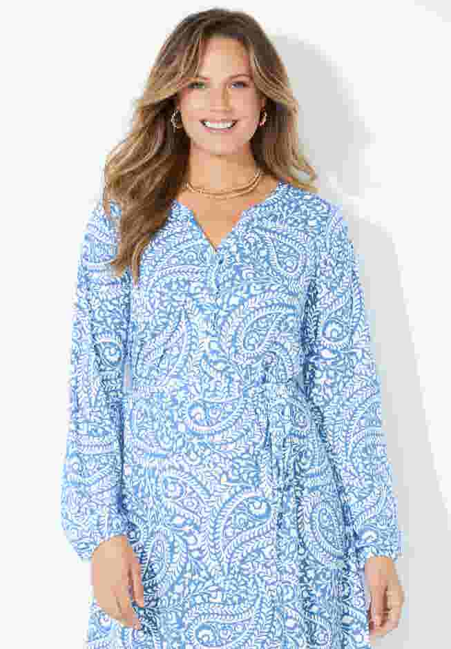 Liz&Me® Peasant Wrap Dress image number 5