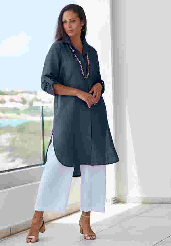 Linen Mega Tunic image number 3